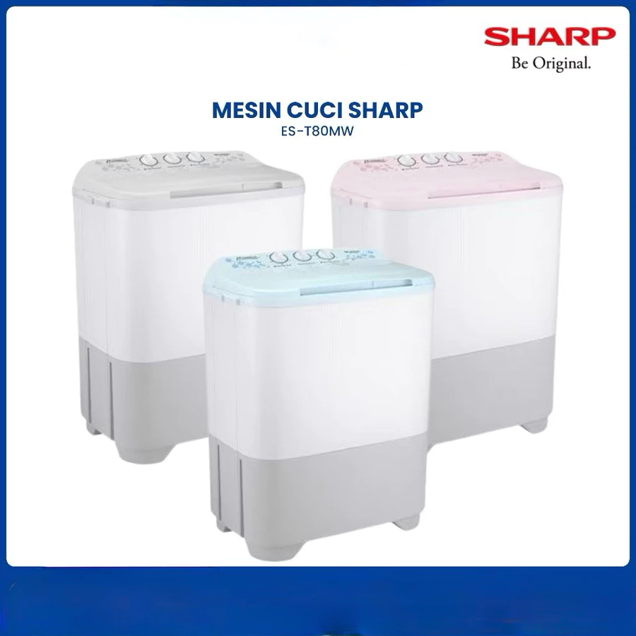 MESIN CUCI MERK SHARP TIPE EST 80
