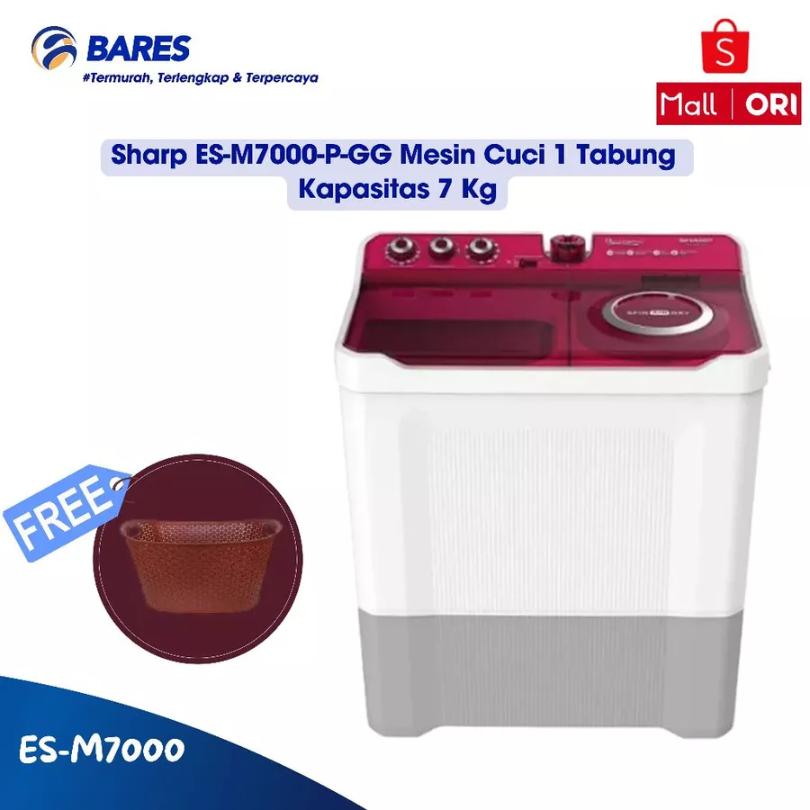 MESIN CUCI MERK SHARP TIPE EST 1290