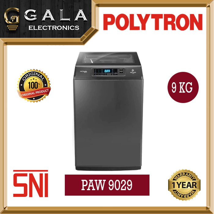 MESIN CUCI MERK POLYTRON TIPE PAW 9029