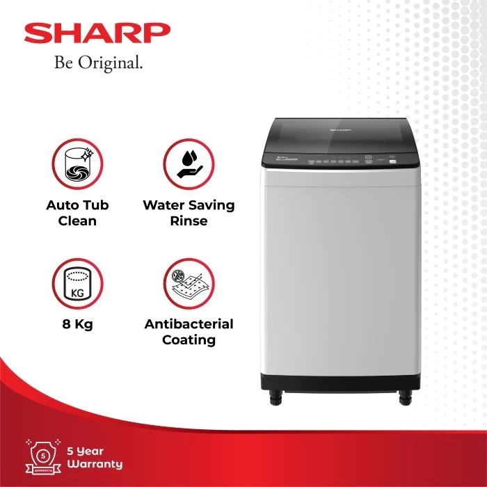 MESIN CUCI MERK SHARP TIPE ESM 8000