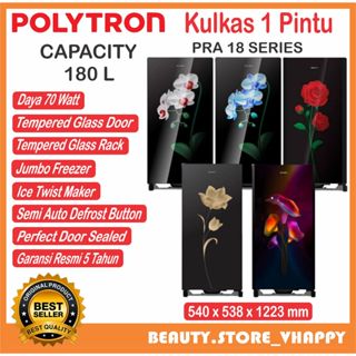 LEMARI ES/KULKAS MERK POLYTRON TIPE PR 18