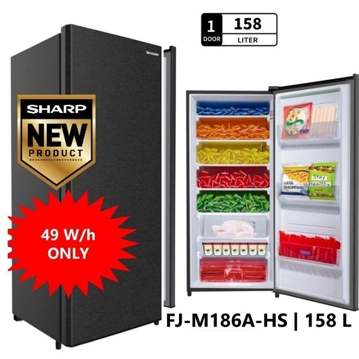 FREEZER MERK SHARP TIPE FJM 186