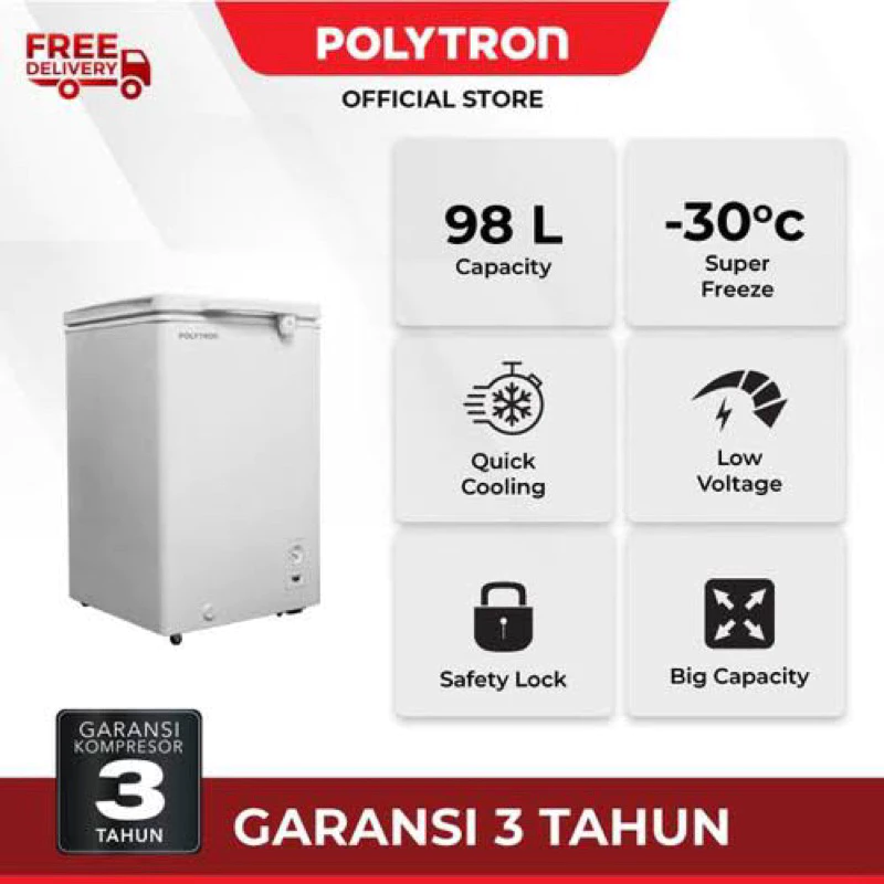 FREEZER MERK POLYTRON TIPE PCF 118